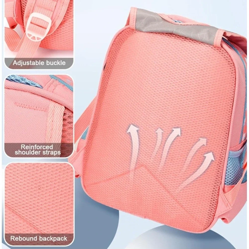 Pink‎ 3D Hello Kitty Backpack Kids School Bag Cute Character Design New